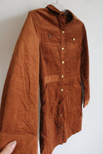 UntuckIt Her Cora Corduroy Orange Dress | 6