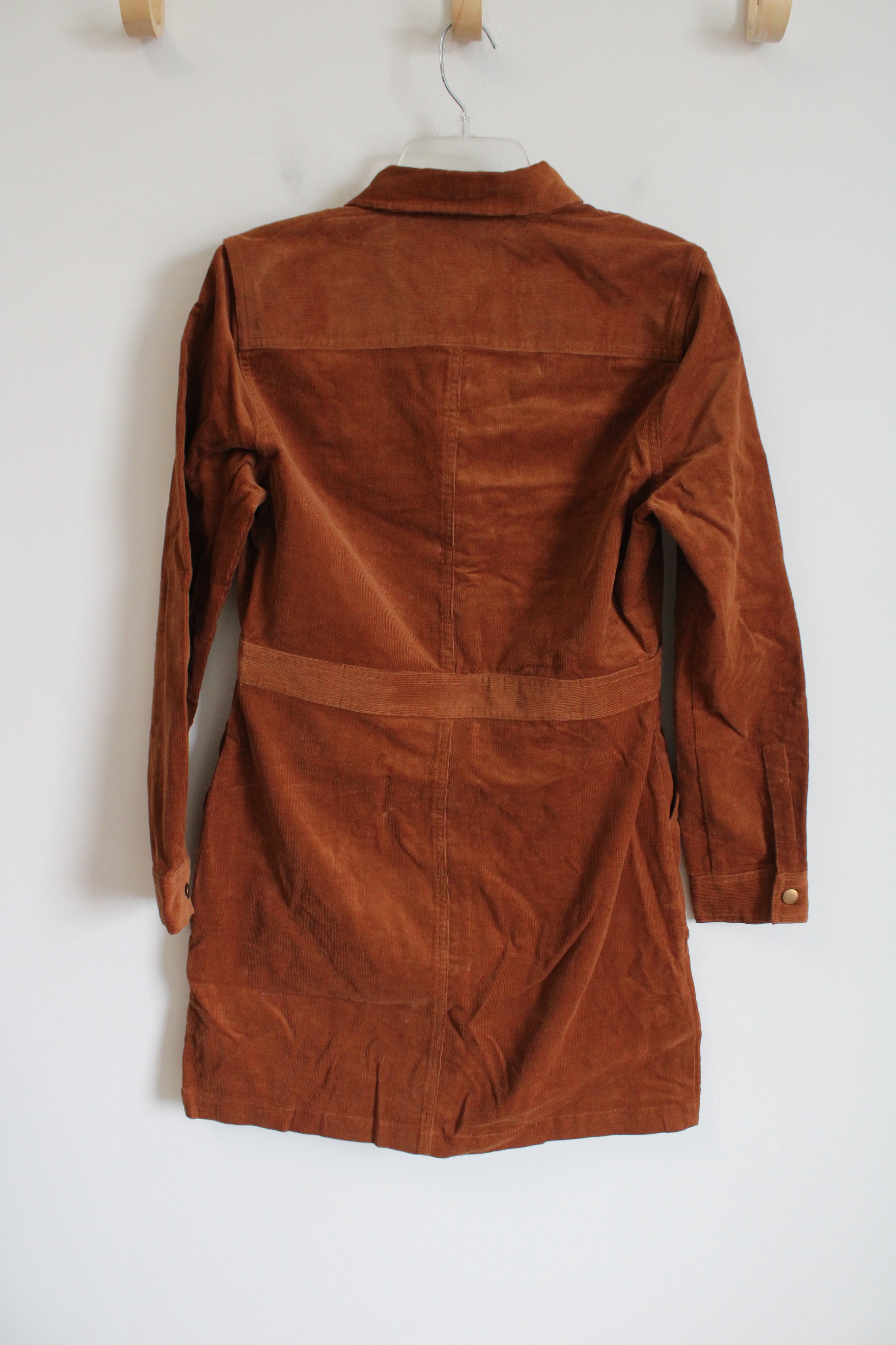 UntuckIt Her Cora Corduroy Orange Dress | 6