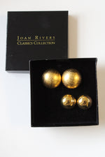 Joan Rivers Gold Tone Stud Earrings