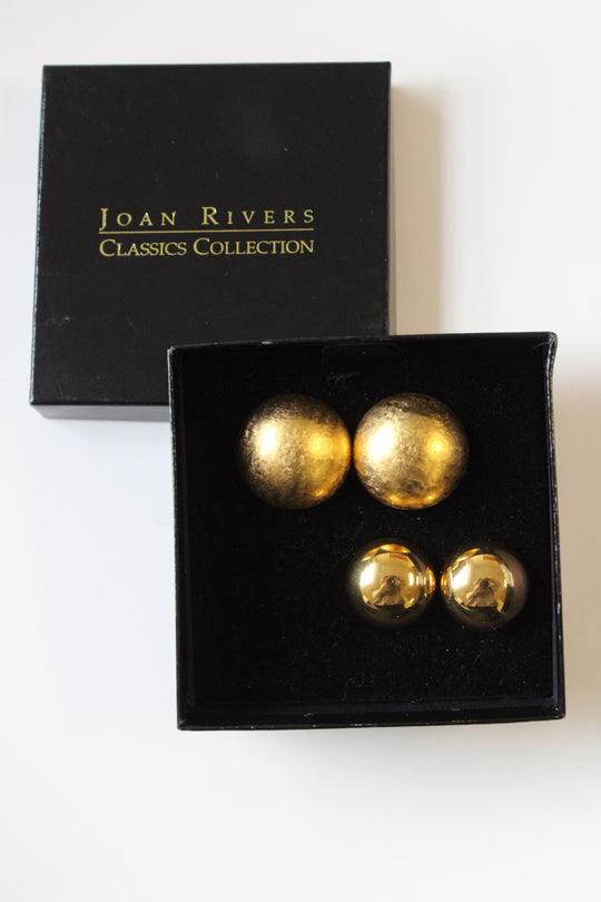 Joan Rivers Gold Tone Stud Earrings