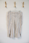 Christopher & Banks Beige Stretch Capri Pants | 12