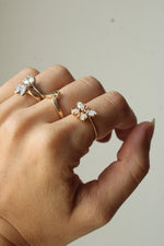 14K Opal Butterfly Ring | Size 6