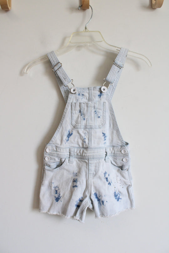 Justice Bleached Short Overalls | Youth 7