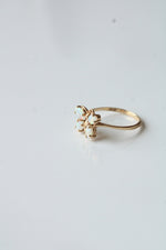14K Opal Butterfly Ring | Size 6