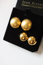 Joan Rivers Gold Tone Stud Earrings