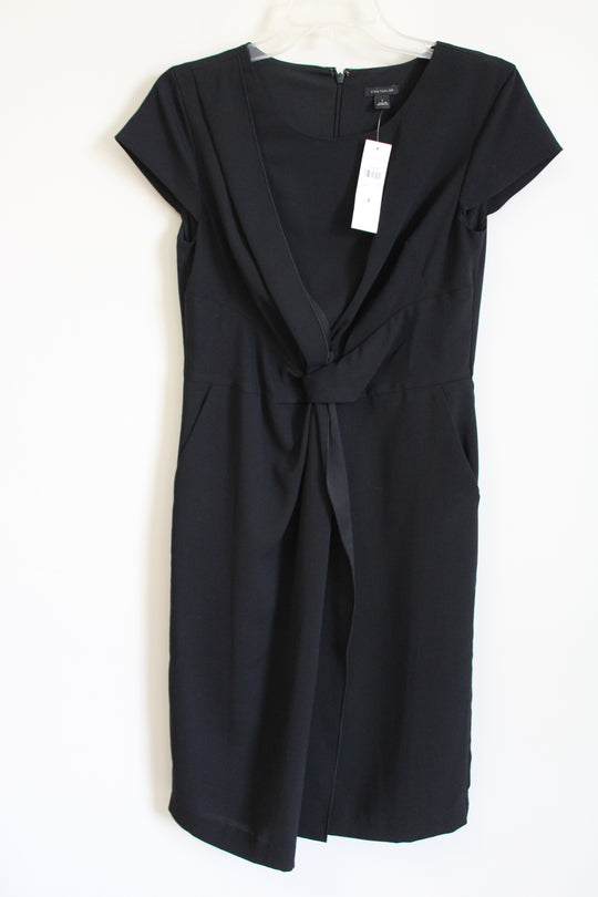 NEW Ann Taylor Black Twist Front Dress | 2