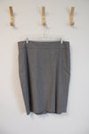 Old Navy Stretch Gray Pencil Skirt | 14