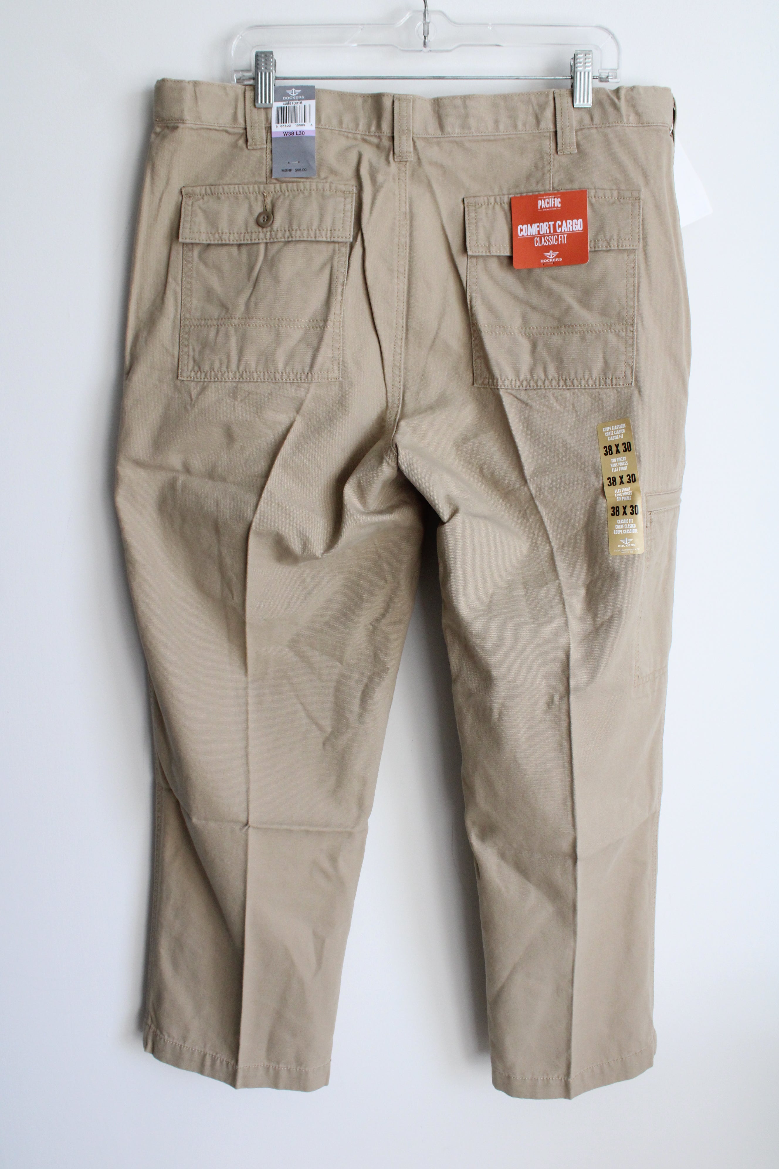 NEW Dockers Comfort Cargo Classic Fit Tan Pant | 38X30