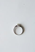 14K White Gold Alexandrite Oval Ring | Size 7