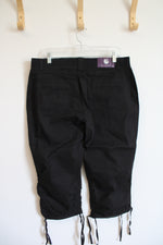 NEW Gloria Vanderbilt Black Jillian Capri Pants | 12