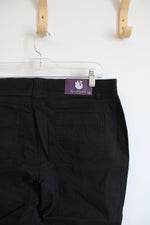 NEW Gloria Vanderbilt Black Jillian Capri Pants | 12