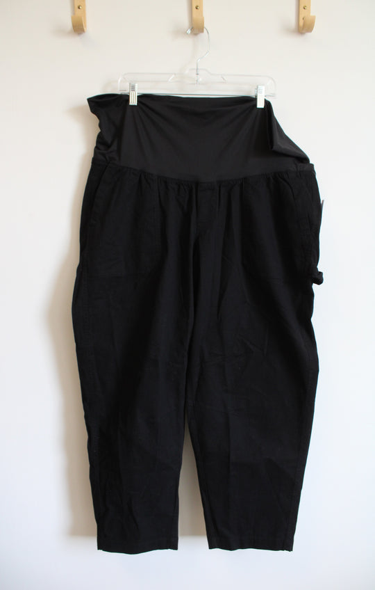 NEW Old Navy Black Full Panel Maternity Pants | XL