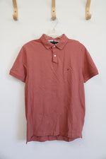 Tommy Hilfiger Regular Fit Stretch Dusty Pink Polo Shirt | M