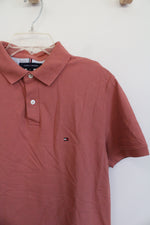 Tommy Hilfiger Regular Fit Stretch Dusty Pink Polo Shirt | M