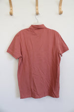 Tommy Hilfiger Regular Fit Stretch Dusty Pink Polo Shirt | M