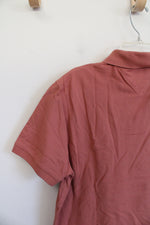 Tommy Hilfiger Regular Fit Stretch Dusty Pink Polo Shirt | M