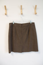 Rafaella Brown Pencil Skirt | 16