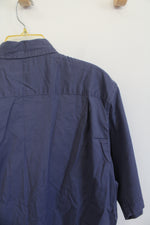 Wrangler Flex For Comfort Blue Gray Button Down Shirt | M