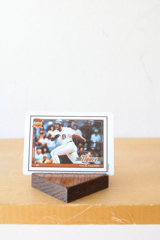 Topps Cecil Fielder Porcelain Card