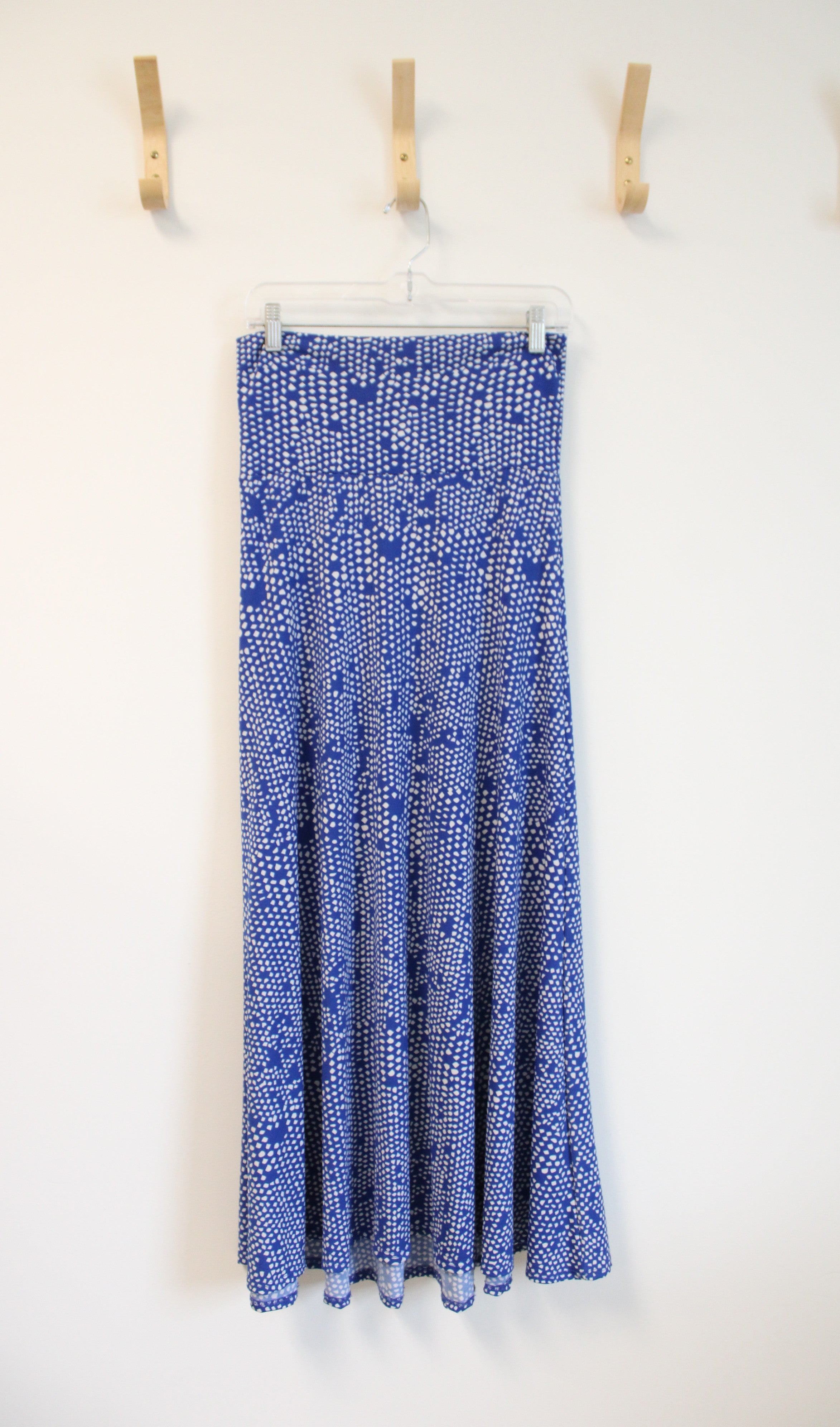 lularoe maxi dress LuLaRoe Blue & White Patterned Maxi Skirt