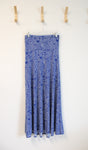 LuLaRoe Blue & White Patterned Maxi Skirt | XS