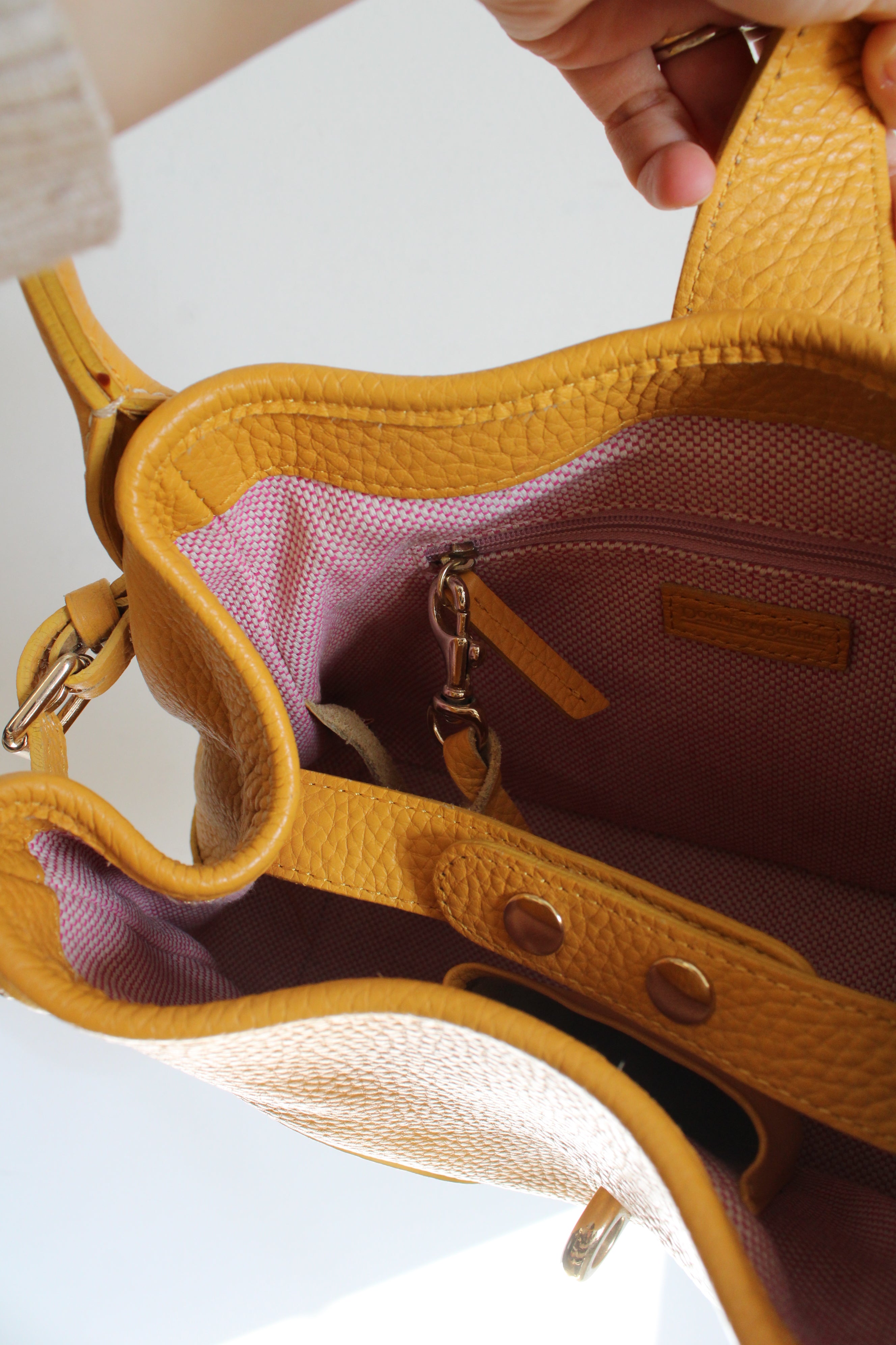 Dooney & Bourke Belvedere Medium Logo Lock Satchel