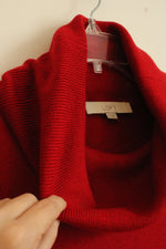 Loft Red Soft Turtleneck Sweater | XS