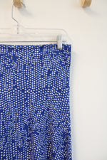 LuLaRoe Blue & White Patterned Maxi Skirt | XS