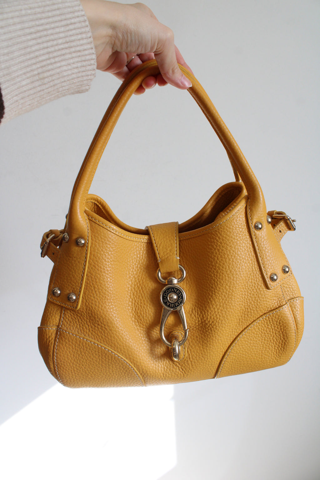 Dooney & Bourke Belvedere Medium Logo Lock Satchel