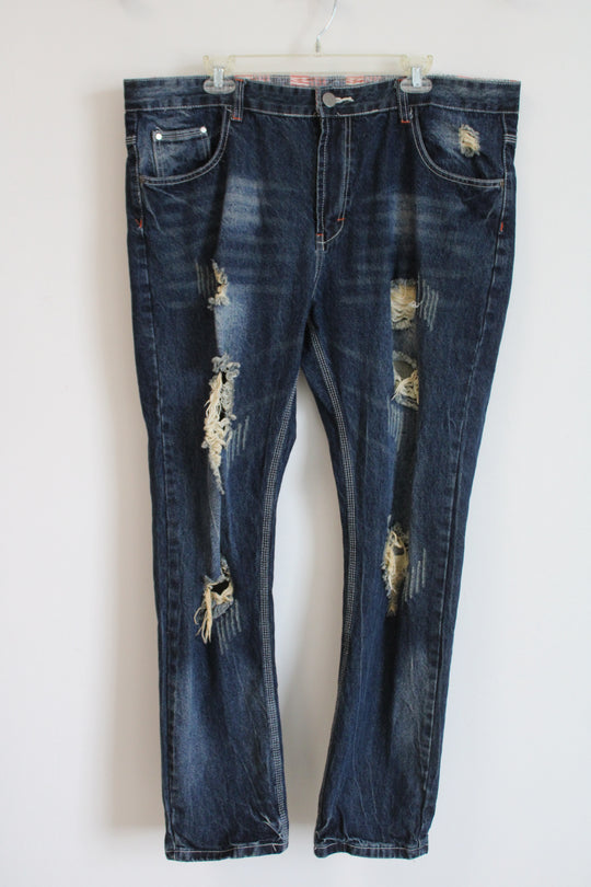 Distressed Denim Jeans | 40X32