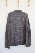 Michael Brandon Gray 1/4 Zip Sweater | XXL