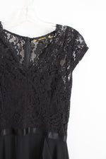 NEW Miusol Black Lace Ruffled High/Low Dress | S