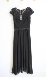 NEW Miusol Black Lace Ruffled High/Low Dress | S