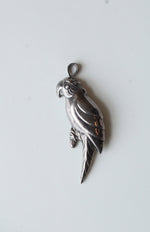 Vintage Sterling Silver Parrot Pin/Necklace Pendant