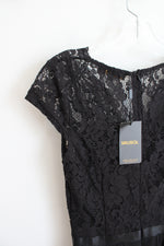 NEW Miusol Black Lace Ruffled High/Low Dress | S