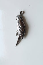 Vintage Sterling Silver Parrot Pin/Necklace Pendant