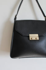 Kate Spade Black Pebble Leather Stewart Street Lynea Satchel Purse