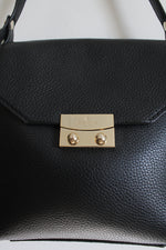 Kate Spade Black Pebble Leather Stewart Street Lynea Satchel Purse