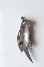 Vintage Sterling Silver Parrot Pin/Necklace Pendant