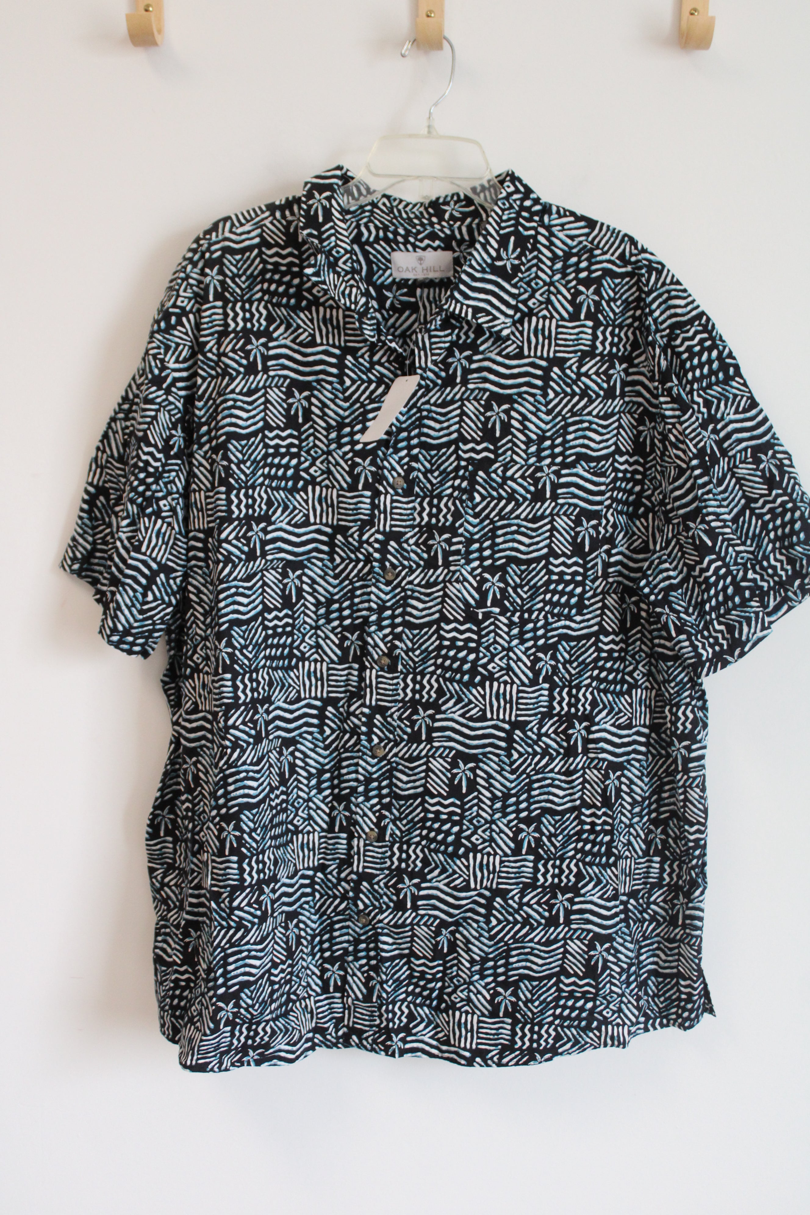 NEW Oak Hill Blue Tiki Shirt | 2XL