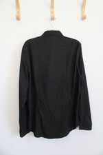 NEW Paisley & Gray Slim Fit Black Houndstooth Button Down Shirt | XL