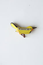 Vintage Hand Carved Wood Bird Brooch Pin
