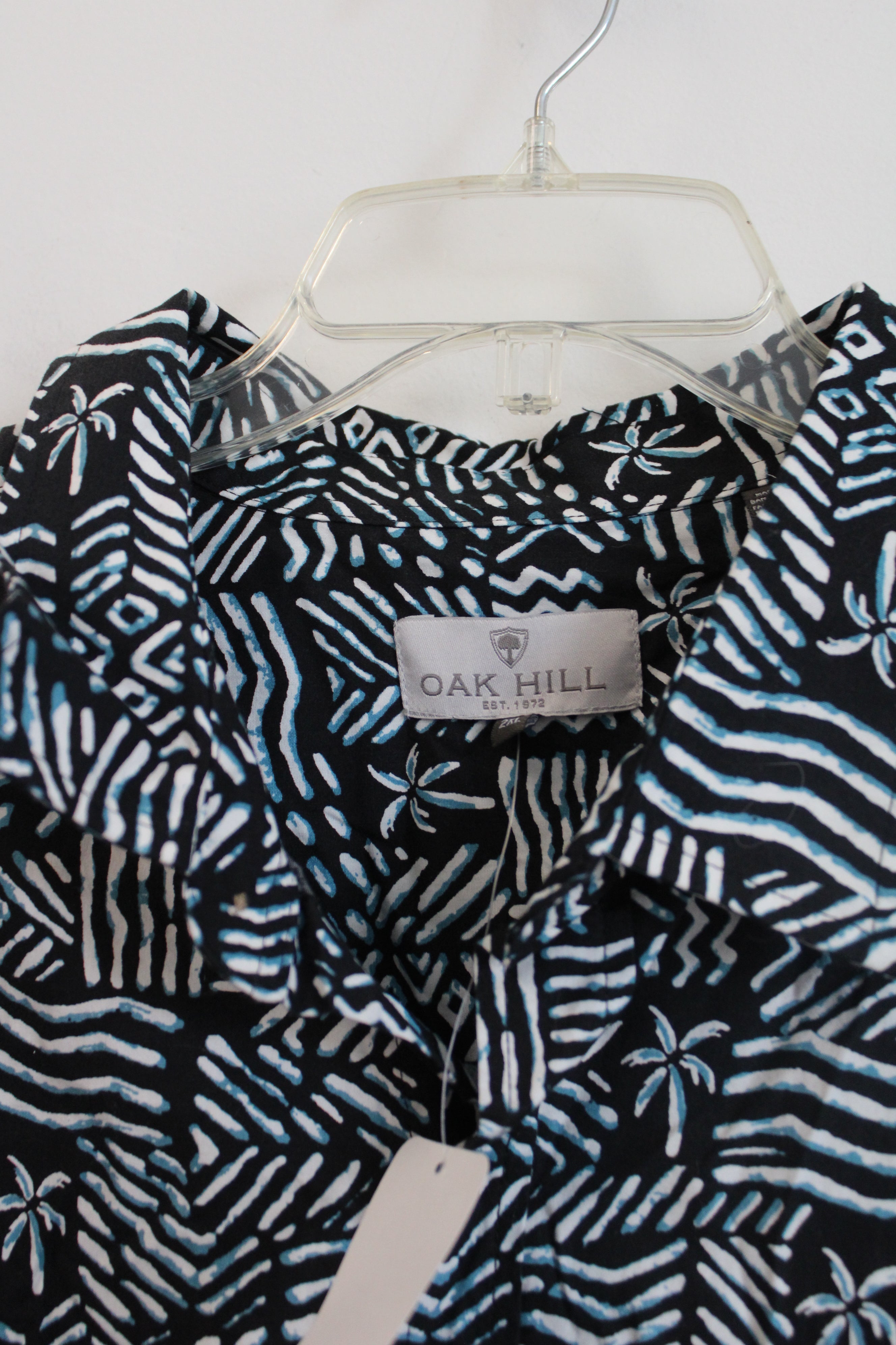 NEW Oak Hill Blue Tiki Shirt | 2XL