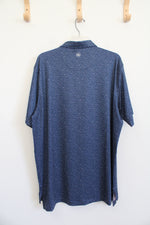 Peter Millar Summer Comfort Blue Cocktail Patterned Polo Shirt | L
