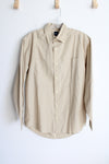 Basic Editions Tan Button Down Shirt | S