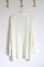 Zeagoo Cream Knit Cardigan | XXL