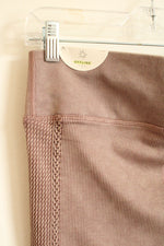 NEW Aerie Offline Dusty Pink Ribbed with Cable Knit Side Leggings | XL