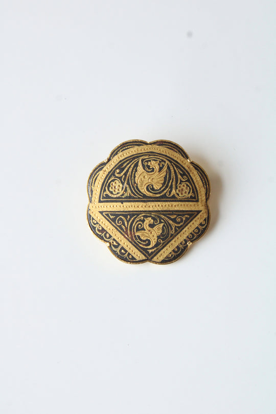 Vintage Toledo Gold Pin
