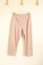 Gym Shark Light Pink Cropped Leggings | S