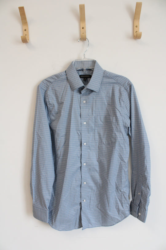 Banana Republic Checkered Long-Sleeved Button-Down Shirt | M